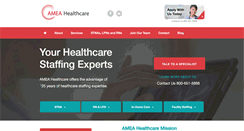 Desktop Screenshot of ameahealthcare.com